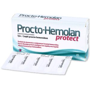 Procto-Hemolan protect 0,2 g+0,1 g+0,15 g czopki doodbytnicze 10 szt. (2x5)