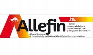 Allefin (20 mg+10 mg)/g żel tuba 30 g