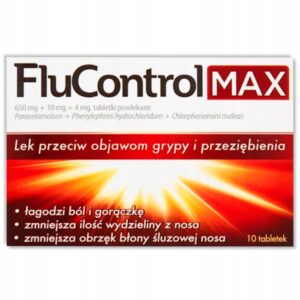 Flucontrol Max 650 mg+10 mg+4 mg tabletki powlekane 10 szt.