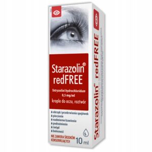 Starazolin redFREE 0,5 mg/ml krople do oczu, roztwór butelka 10 ml