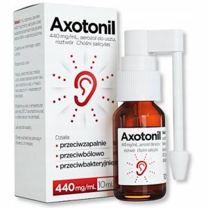 Axotonil 440 mg/ml aerozol do uszu, roztwór butelka 10 ml
