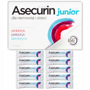 Asecurin junior proszek 10 saszetek 2,6 g