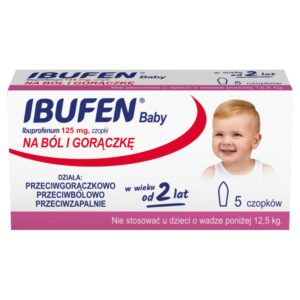 Ibufen Baby 125 mg czopki doodbytnicze 5 szt.