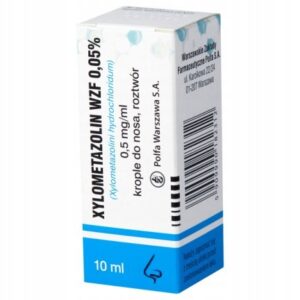 Xylometazolin WZF 0,05% 0,5 mg/ml krople do nosa, roztwór butelka 10 ml
