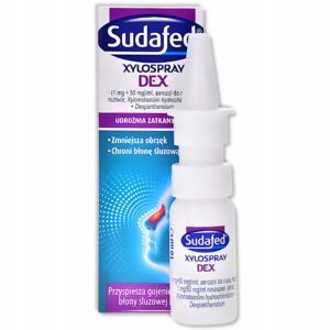 Sudafed Xylospray DEX (1 mg+50 mg)/ml aerozol do nosa, roztwór butelka 10 ml