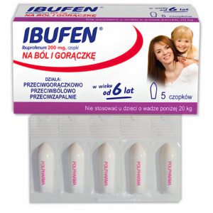 Ibufen 200 mg czopki doodbytnicze 5 szt.