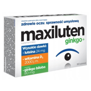 Maxiluten ginkgo+ tabletki 30 szt.